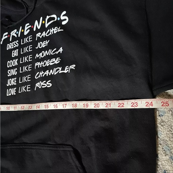 FRIENDS TV Show Hoodie Black Sweatshirt - Picture 8 of 10